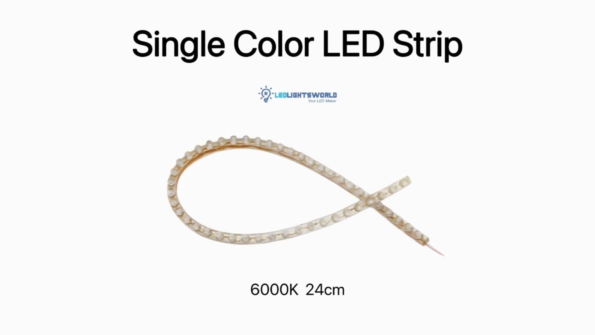 Waterproof Flexible Grill LED Strip Lights DC12V 6000K Car & Motorcycle Demo | LEDLightsWorld
