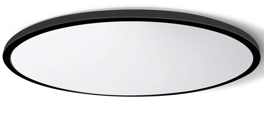 Plafonnier LED rond AC 220–240 V – Noir – Options 12 W / 18 W / 24 W / 32 W – 3 000 K / 4 500 K / 5 000 K / 6 500 K – Plafonnier encastré – Stock local (Royaume-Uni/Allemagne)