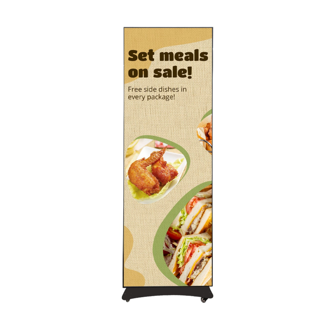 Écran d'affichage LED série EP-BAT | Alimentation par batterie, sans prise | Raccordable | 640 / 960 × 1920 mm | P2,5 / P1,86 / P1,53 / P1,25 