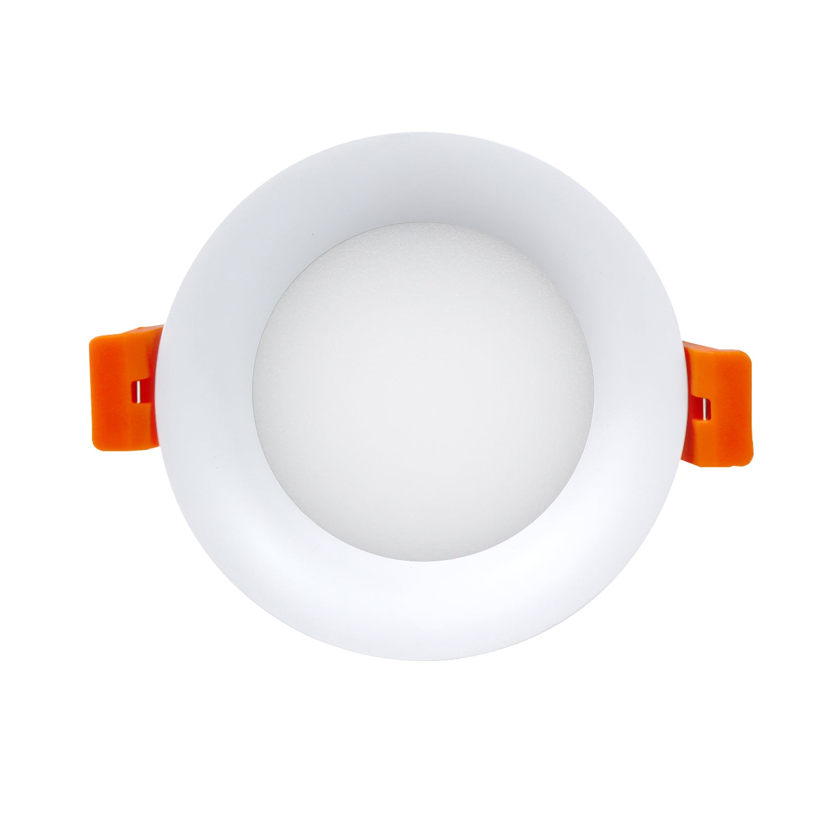 Spot LED antireflet encastrable en forme de dôme série ECO-4 – Boîtier blanc – Intensité variable TRIAC – 5 W (2,5 po) – Lot de 4 – 3 000 K à 6 000 K – 100 à 130 V / 200 à 240 V