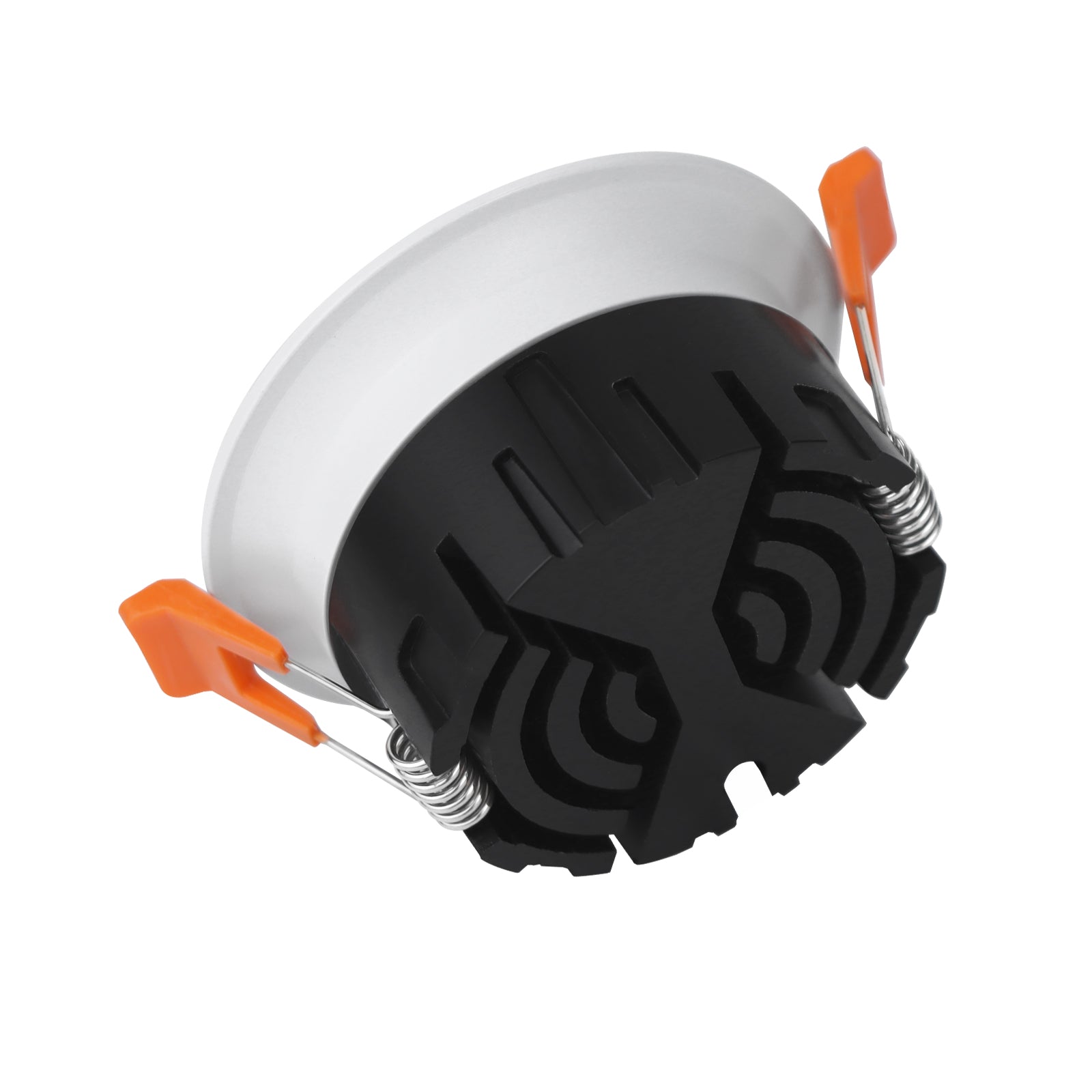 Spot LED antireflet encastrable en forme de dôme série ECO-4 – Boîtier blanc – Intensité variable TRIAC – 5 W (2,5 po) – Lot de 4 – 3 000 K à 6 000 K – 100 à 130 V / 200 à 240 V