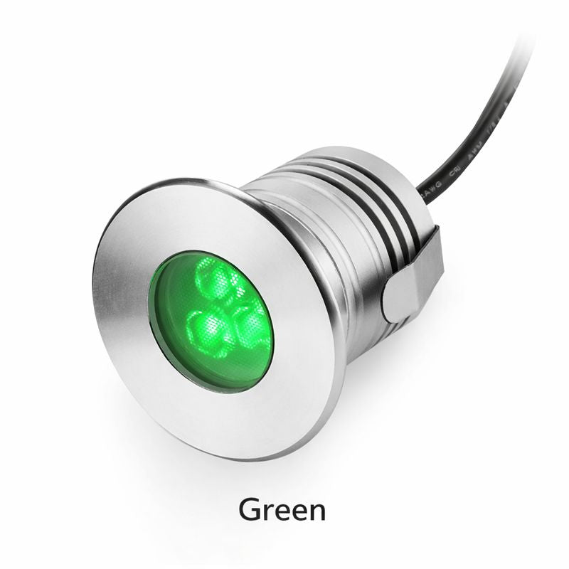 Lot de 8 lampes LED sous-marines pour piscine, 3 W, 12 V-24 V CC, étanches IP68, en acier inoxydable et aluminium, pour piscines creusées, bassins, fontaines et escaliers.