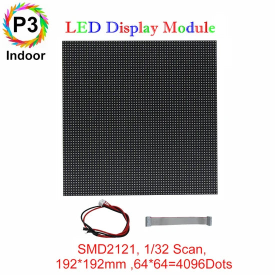 ID-S Series – P3 SMD Indoor LED Modules | 192×192mm | Front Service | Standard Modules | Retail Stores & Menu Boards