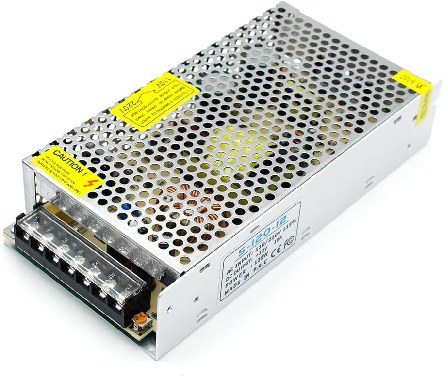 DC 12 V/24 V Schaltnetzteil 60 W–250 W, AC 110/220 V Eingang, Konstantspannungs-LED-Treibertransformator, Metallgehäuse mit Schraubklemmen, CE/FCC/RoHS-zertifiziert