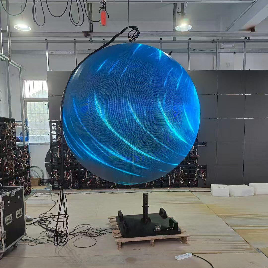 LED-Kugeldisplay für den Außenbereich – Durchmesser 200 / 250 / 300 cm (6,6–9,8 Fuß) | Wetterfester 360°-Kugelbildschirm für Wahrzeichen und öffentliche Einrichtungen