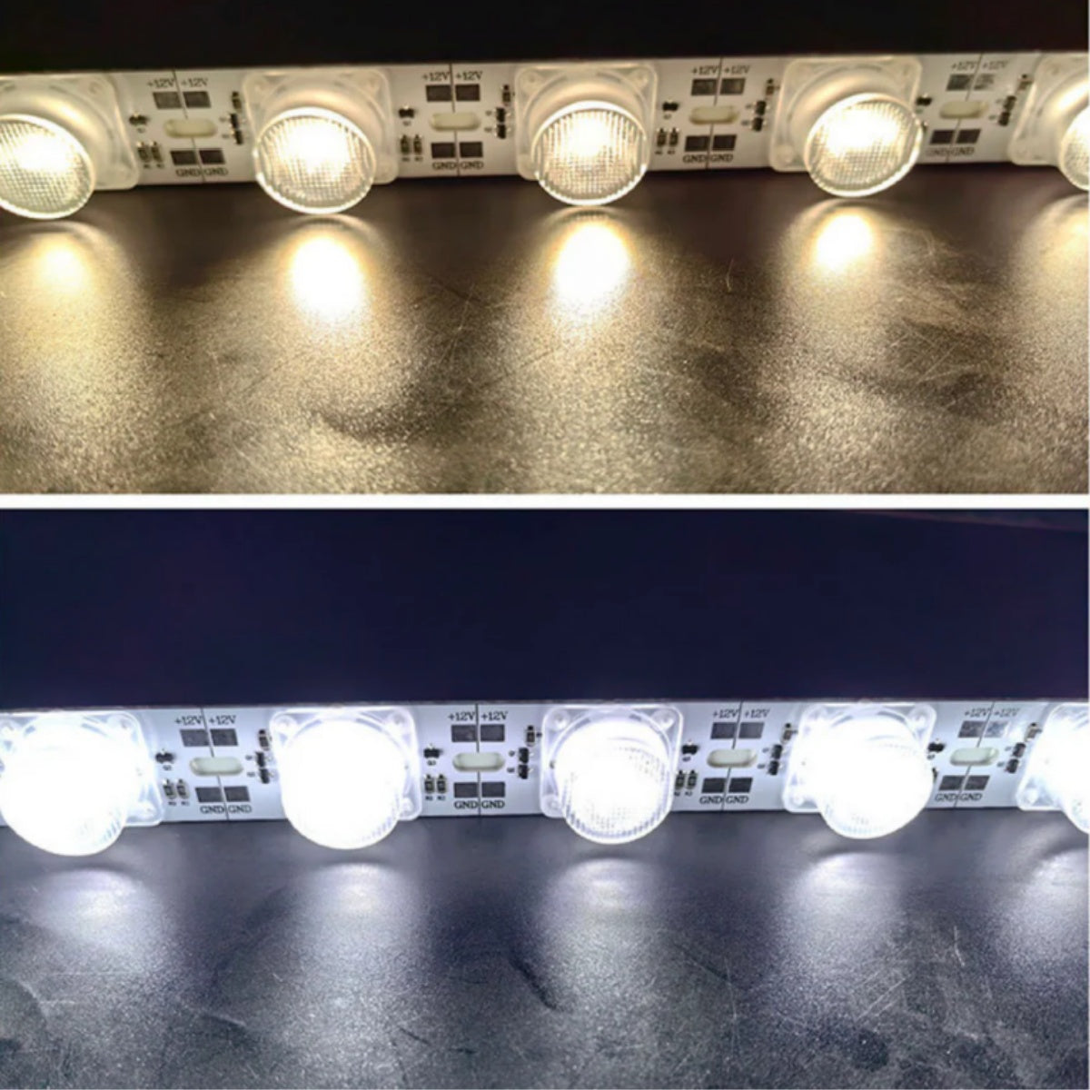 0.5M DC12V High Brightness Rigid LED Strip Light – 22W | SMD3030 18LEDs/M | 25mm PCB | Warm White / Natural White / Daylight White / Cool White |  IP00 / IP65 | for Side-Emitting Light Box | 10 / 50PCS