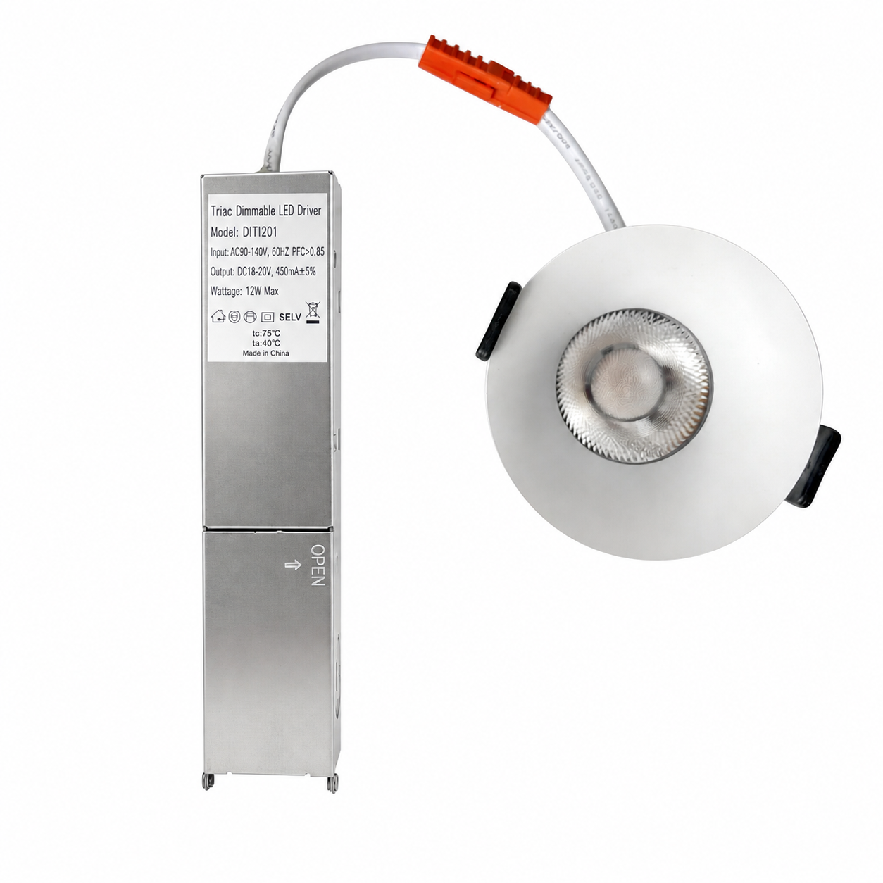 4er-Pack 3 Zoll dimmbares LED-Downlight mit schwarzem Rand, 5 W (entspricht 40 W Halogen), CRI80, LED-Deckenleuchte