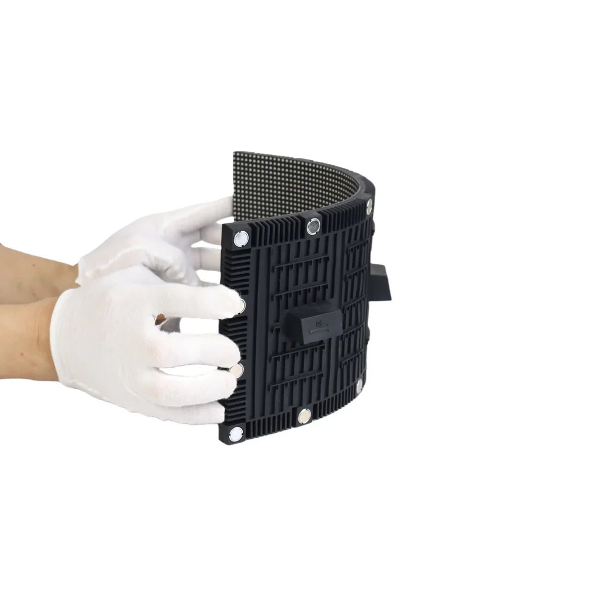 OF-3W Series Outdoor Flexible LED Module – P3.076 | 320×160mm Panel | Magnetic Mounting | All-in-One Design | Cylinder LED Displays & Flexible LED Screens