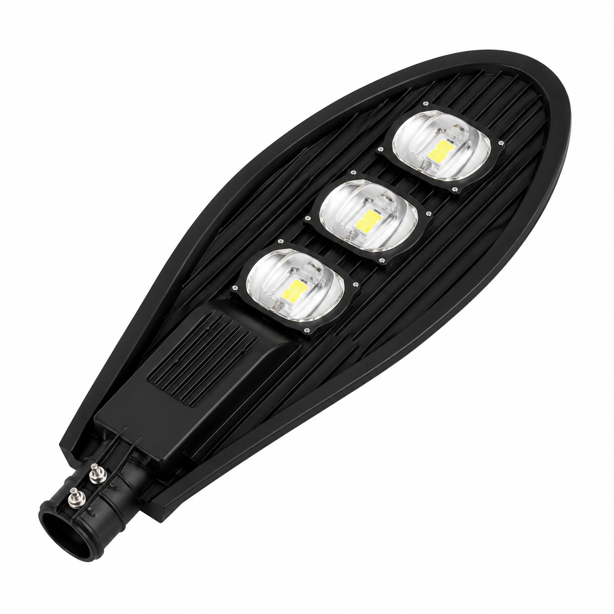150W LED Street Light Outdoor Road Lamp with 3 High Brightness LED Modules, IP65 Waterproof Die-Cast Aluminum Housing, Energy Saving Parking Lot & Highway Lighting Fixture