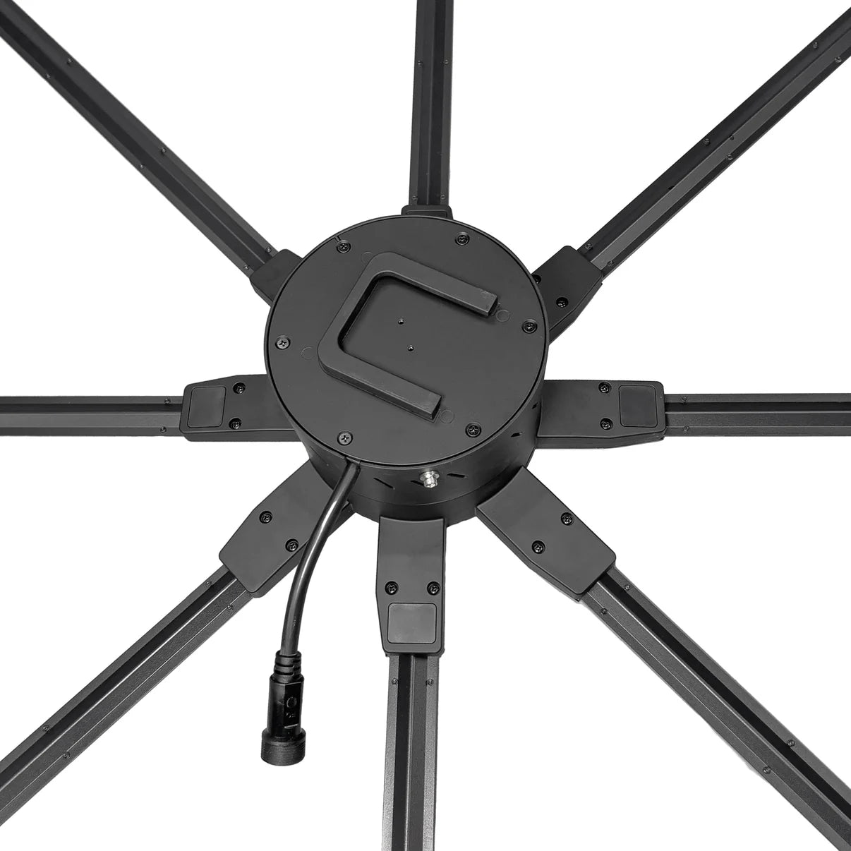 FL-SY Series 150cm to 180cm (59.1–70.9 inch) Large Size | 3D Hologram Fan LED Display | Flat Fan Synchronous Control | LED Hologram Projector | Fan Only / Fan with Dual-Pole Mobile Stand | 8 Blades, Power Adapter Included