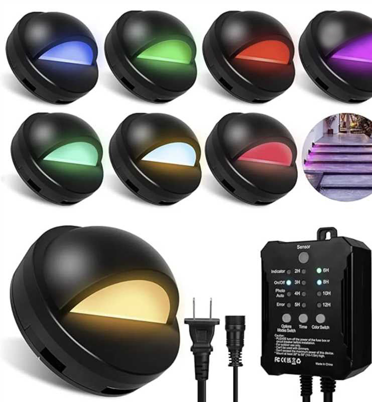 Lot de 16 spots LED encastrés d'extérieur, étanches IP67, avec coque de protection noire, pour jardin, cour, escaliers, salle de bain et cuisine