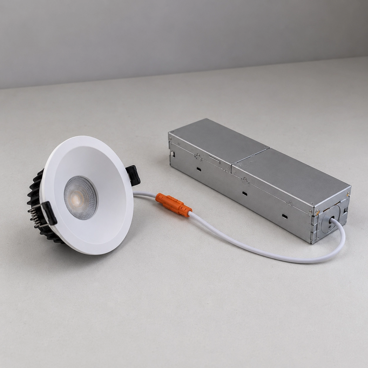 PRO-1A Series Deep Anti-Glare Full Spectrum LED Downlight | 90–140V | 4/12 Pack | 7W / 9W / 12W | 5CCT Adjustable | 24° Beam | White Housing | CRI>97 | Commercial Ceiling Recessed Light