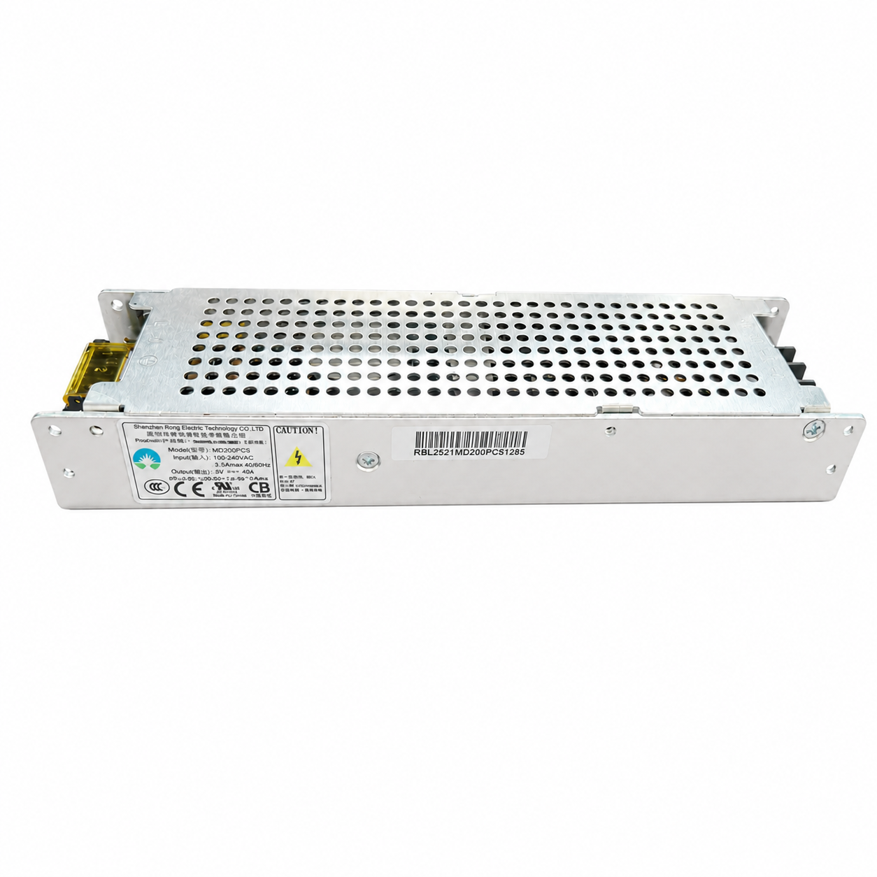 RD-Serie CE UL-zertifiziertes Netzteil im Gehäuse – MD200PC5 / MQ300PC5 | 5-V-Ausgang | 200 W / 300 W | Für LED-Displayprojekte im Innen- und Außenbereich