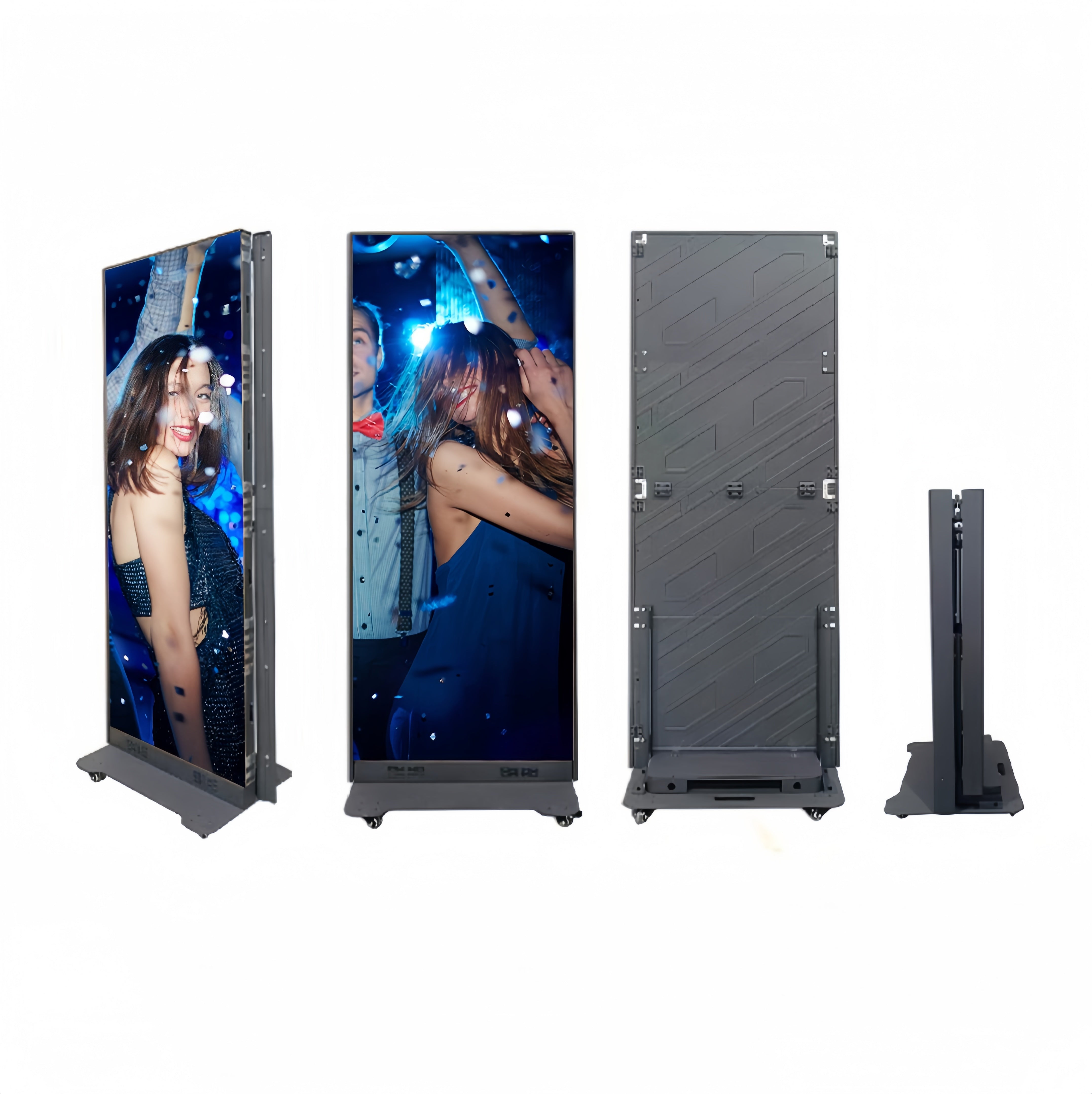Écran LED pliable série EP-F | Surface GOB + cadre magnétique | 640 × 1920 mm | P2,5 / P1,86 / P1,53 / P1,25 | Lot de 1 / Lot de 2 disponibles