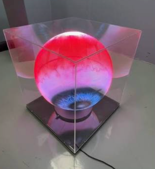 SPH-CL Series 50cm (19.7 inch) Medium Size | 3D Hologram Fan LED Display | Sphere Fan Cloud Control (AS) | LED Holographic Display | Fan Only | 4 Blades, Base Included, Power Adapter Included