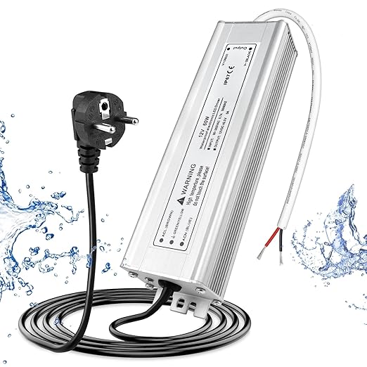 12V Waterproof LED Power Supply 30W–280W, 90–265V Input, Single/Dual Wire Output, Aluminum Housing, Outdoor LED Driver, CE/RoHS/FCC —US/UK/EU Plug & Wire Leads Options