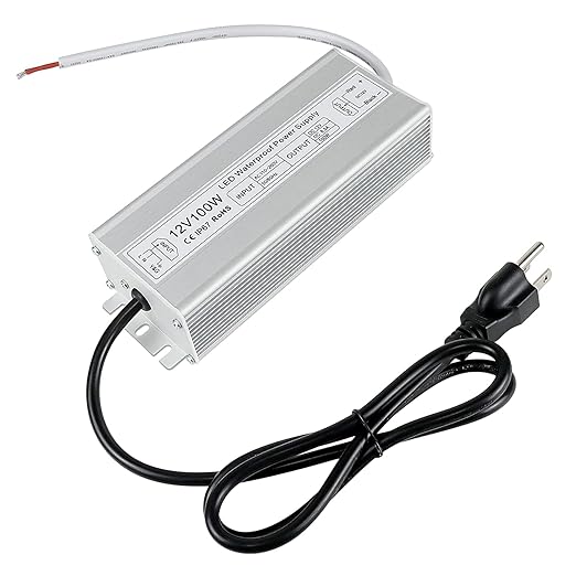 12V Waterproof LED Power Supply 30W–280W, 90–265V Input, Single/Dual Wire Output, Aluminum Housing, Outdoor LED Driver, CE/RoHS/FCC —US/UK/EU Plug & Wire Leads Options