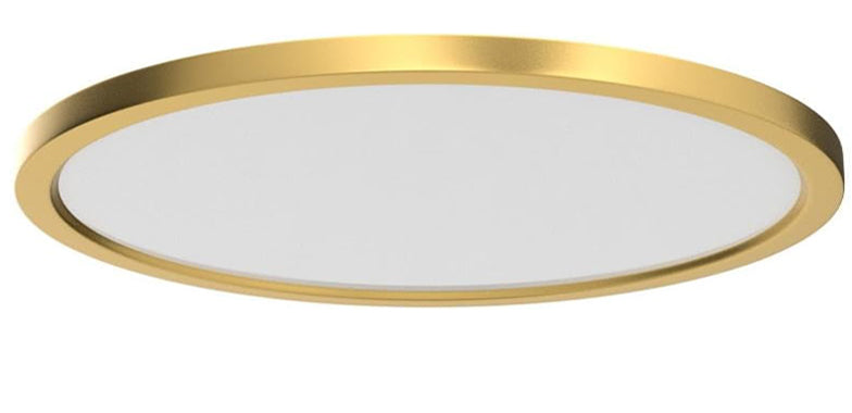 AC 110–130 V runde LED-Deckenleuchte – Gold – 18 W / 24 W / 32 W Optionen – 3000 K / 4500 K / 5000 K / 6500 K – Deckenleuchte zur Unterputzmontage – Lokaler Lagerbestand (USA)