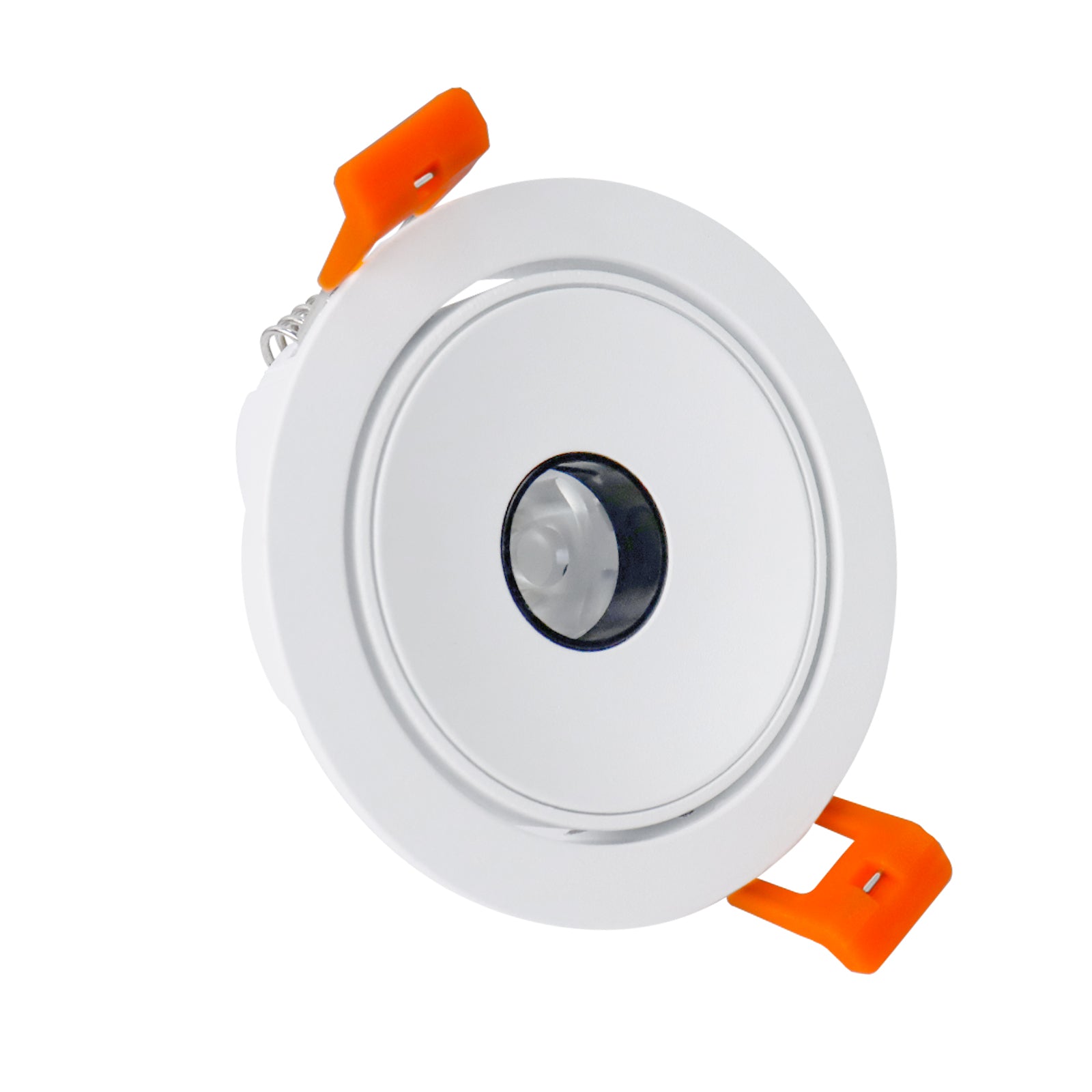 Spot encastré COB à faisceau étroit série ECO-6 – Boîtier blanc – Gradation TRIAC – 5 W (découpe 3 po) – Paquet de 4 – 3 000 K à 6 000 K – 100 à 130 V / 200 à 240 V