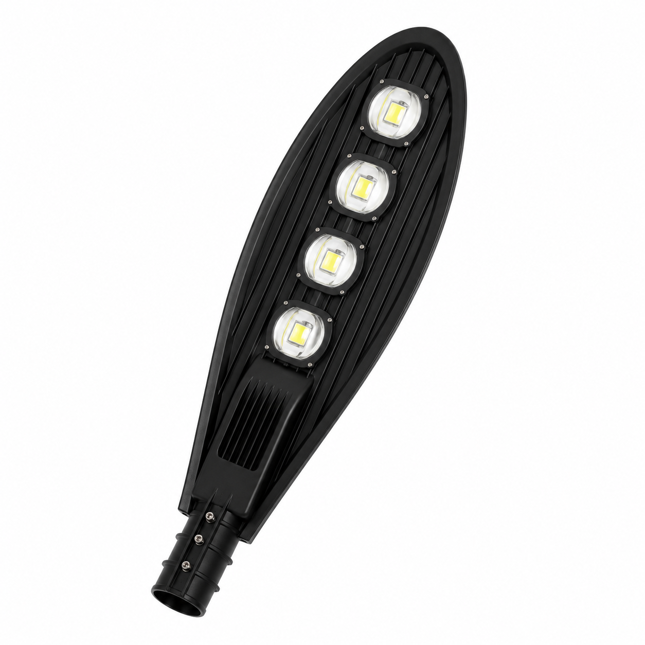 200W LED Street Light Outdoor Road Lamp with 4 High Brightness LED Modules, IP65 Waterproof Die-Cast Aluminum Housing, Energy Saving Parking Lot & Highway Lighting Fixture