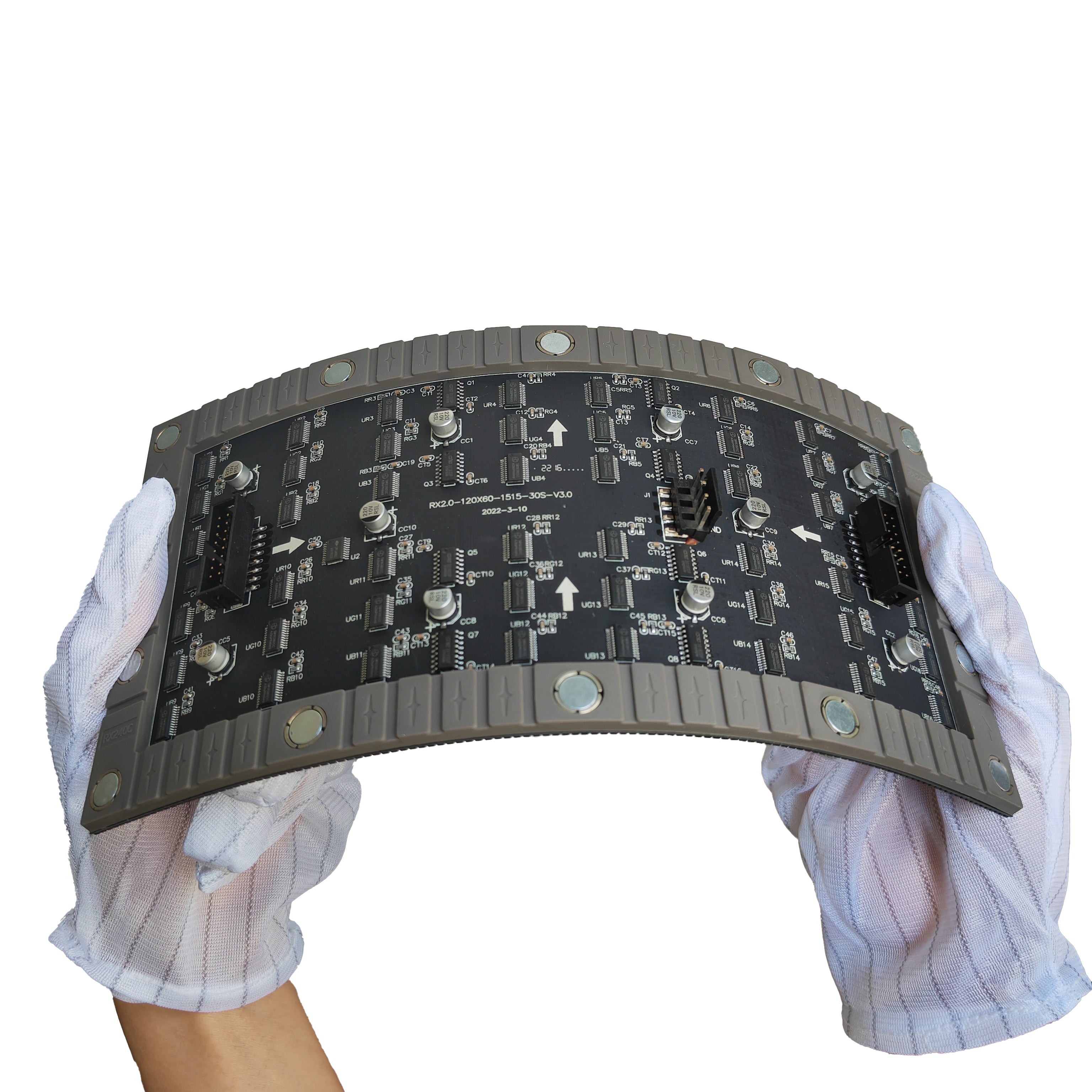 Flexibles LED-Modul für den Innenbereich der IF-2S-Serie – P2.0 | 240×120 mm | SMD | Weiche Rückschale mit Magnet | 600 Nits 