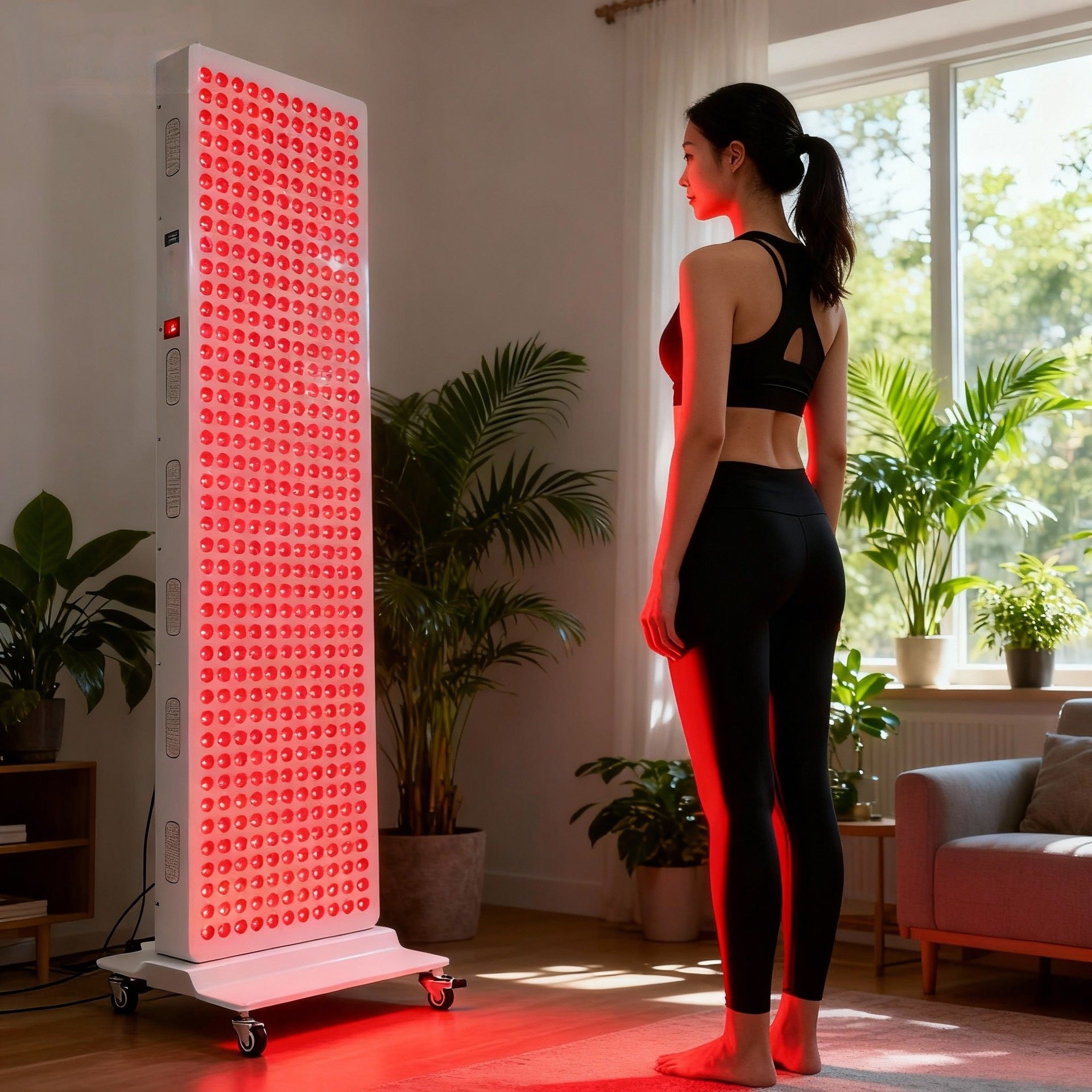 ALPRO1500 Rotes LED-Lichttherapie-Panel, 420 W tiefrote 660 nm und Nahinfrarot 850 nm LED-Lichttherapie