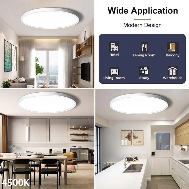 15,7 Zoll runde LED-Deckenleuchte – 32 W – Weiß – 3000 K / 4500 K / 5000 K / 6500 K – Deckenleuchte zur Unterputzmontage – Lokaler Lagerbestand (US/UK/DE)