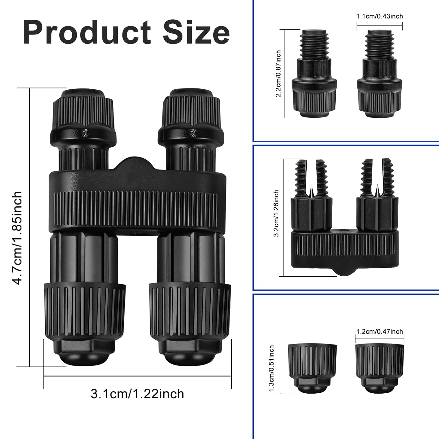 Low Voltage Wire Connectors, 12 Pack Landscape Lighting Connectors, Waterproof Fastlock2 Style Low Voltage Landscape Wire Connectors for 12–18 Gauge Wire, Pathway & Garden Lights