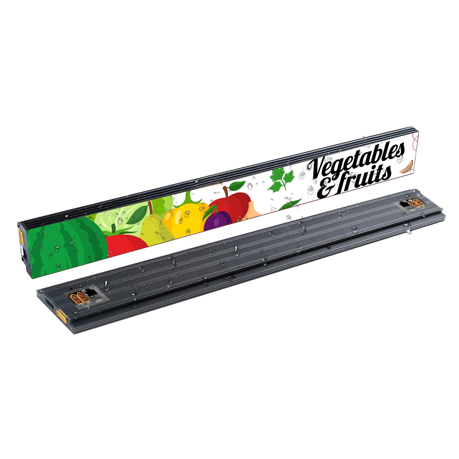 12er-Packung LED-Anzeigestreifen für Regale P1.25 | P1.875 60 mm (2,36 Zoll) hohe digitale Preisanzeige für Geschäfte