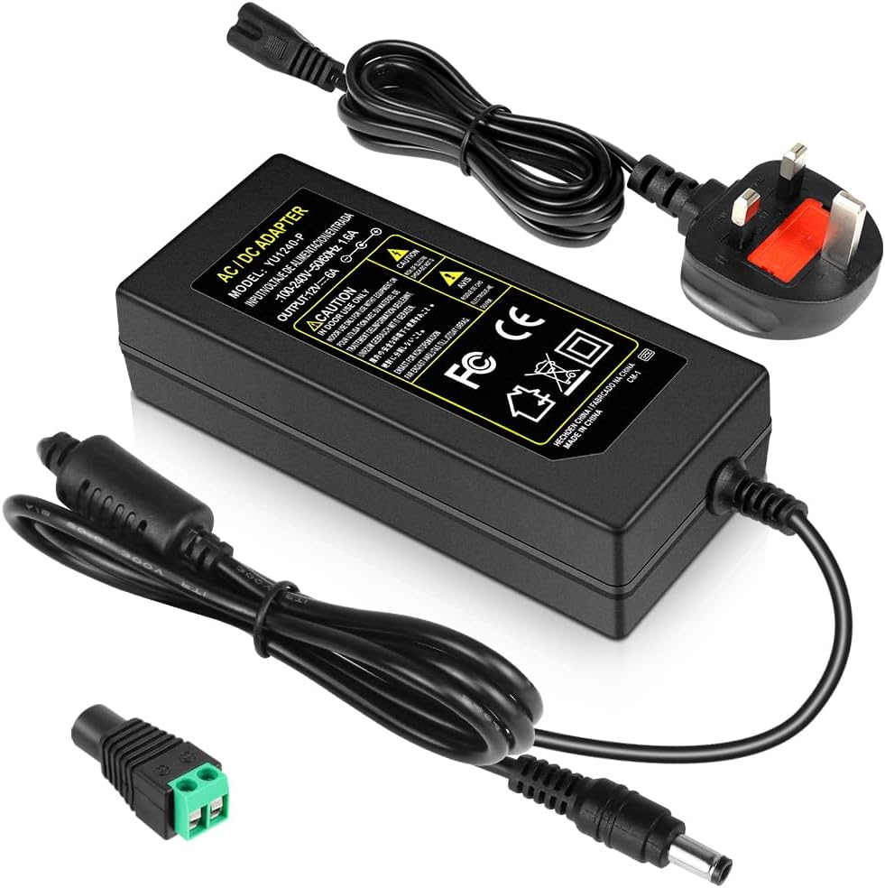DC 12 V Zigarettenanzünder-Tischnetzteiladapter 60 W–120 W, AC 100–240 V Eingang, Konvertertransformator mit US/UK-Stecker – für Autozubehör, Luftpumpe, Kühler und Elektronik