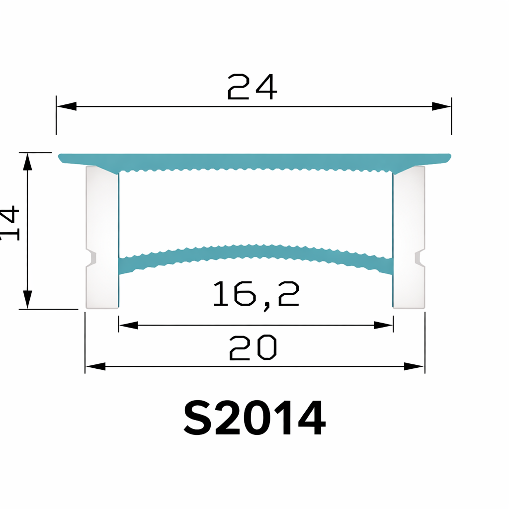 Neonlichtgehäuse – S2020 Schwarz | 20x20mm Silikon-LED-Kanalsystem | IP67 wasserdicht | 12mm Leiterplattenbreite | 164FT/50M | Lagerbestand US/UK/DE