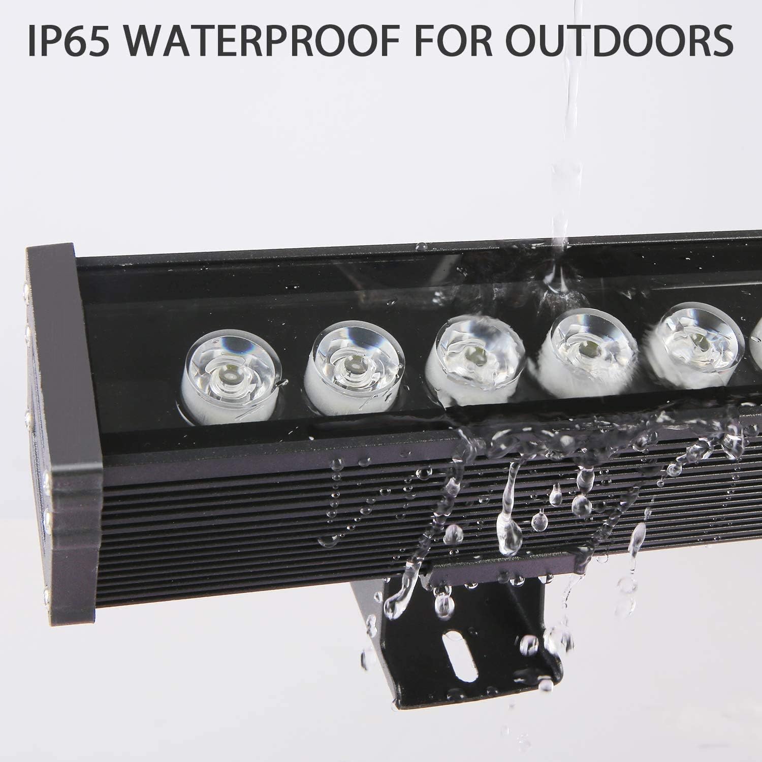 Linkable 7060 Linear RGB LED Wall Washer – 36W | AC110V / AC220V | Waterproof Color Changing Wall Wash Light | 24-Key RF Remote Control | for Indoor & Outdoor Architectural Lighting