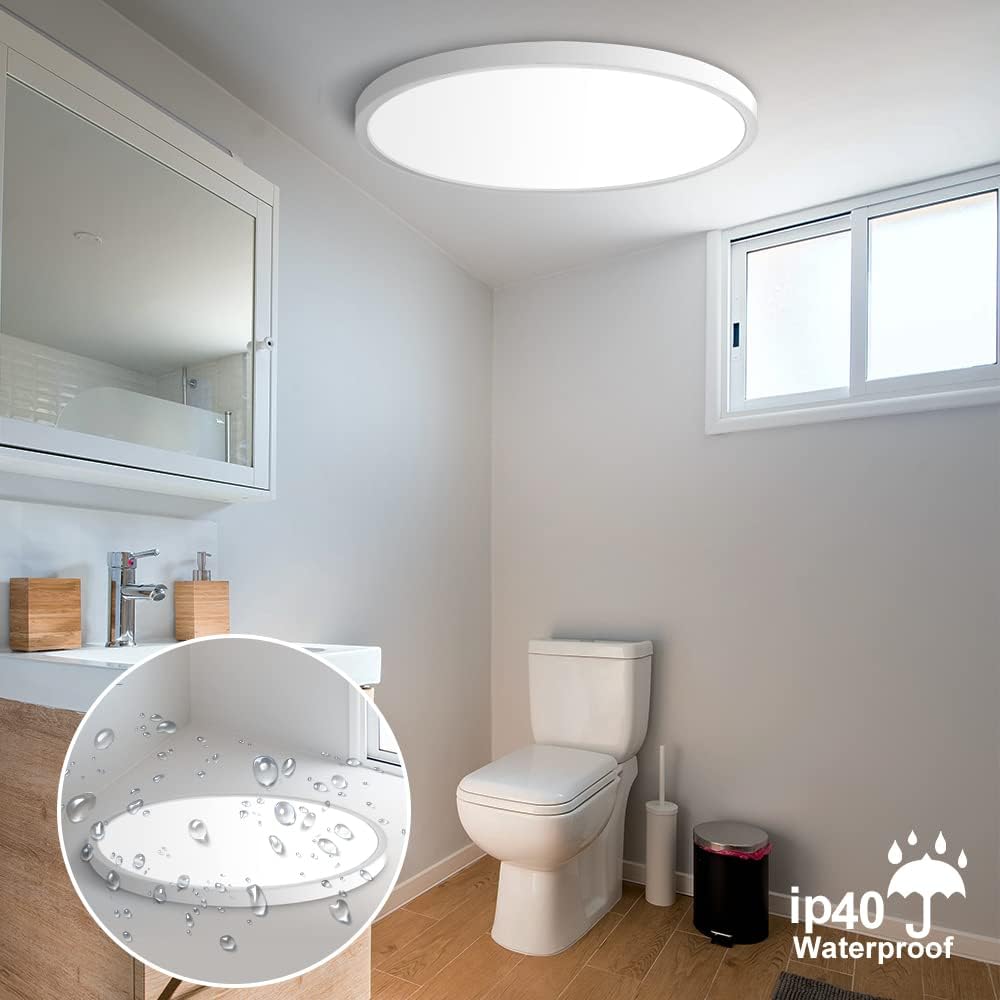 9 Inch Round LED Ceiling Light – 18W – White – 3000K / 4500K / 5000K / 6500K – Flush Mount Ceiling Light – Local Stock (UK/US)