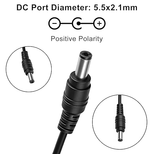 DC 6V Desktop Power Supply Adapter 30W/60W, AC 100–240V Input, US Plug, Switching Transformer for Electronics, Router, Toys, DIY Projects