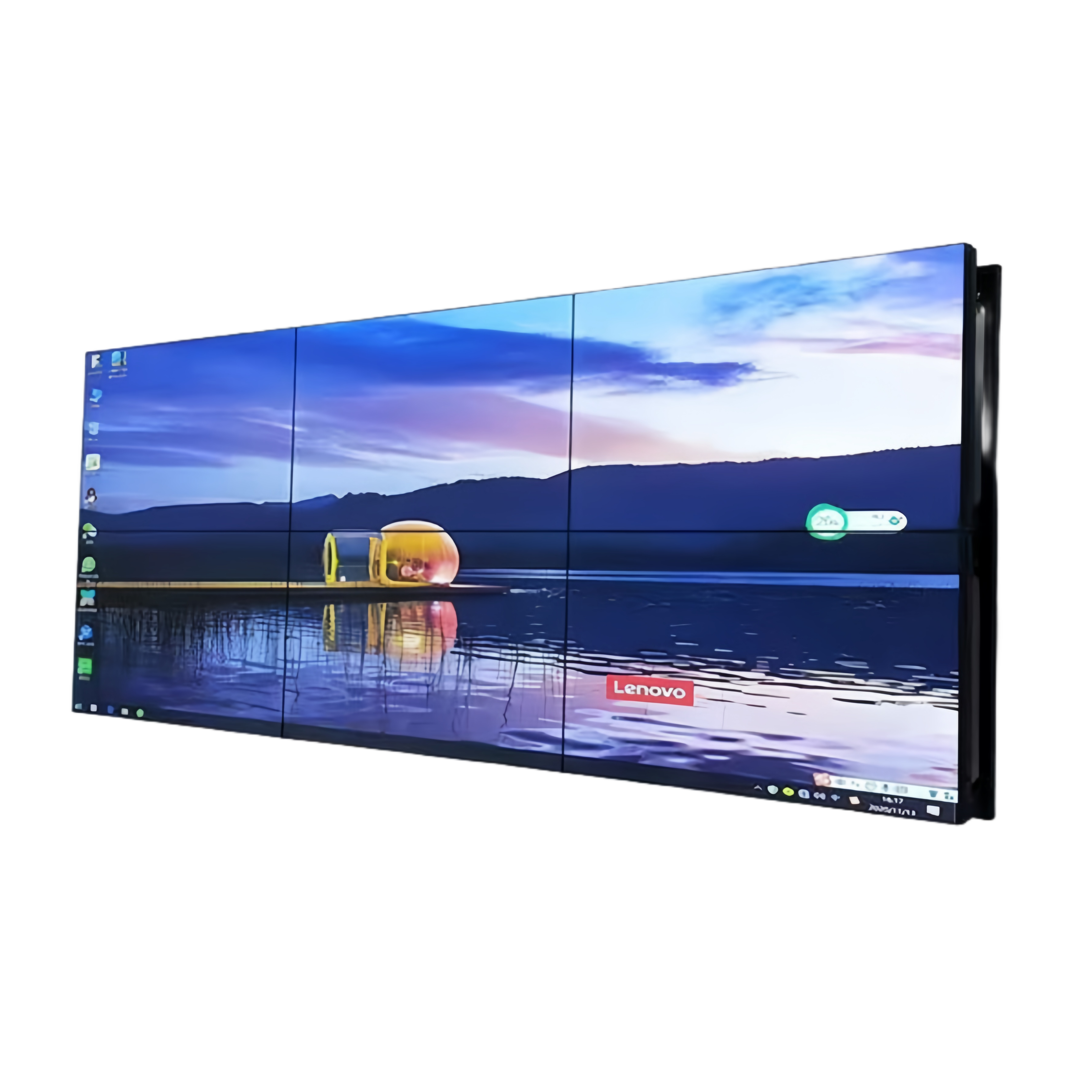 Mur vidéo LCD BOE 55 pouces – Kit 3x2 (6 panneaux) | 1920 x 1080 Full HD | 500 nits | Cadre ultra-fin 0,88 mm | 1,7 mm | 3,5 mm | Raccord HDMI et support mural inclus