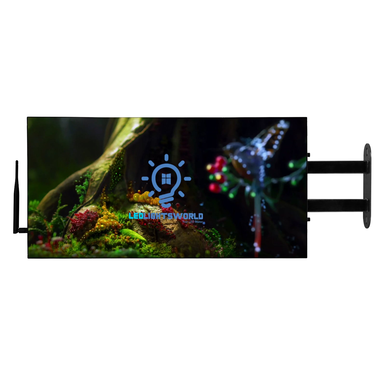 Enseigne LED double face série DS – P2.5 · 320 × 640 mm | Enseigne en saillie étanche pour chaînes de magasins, restaurants et supermarchés