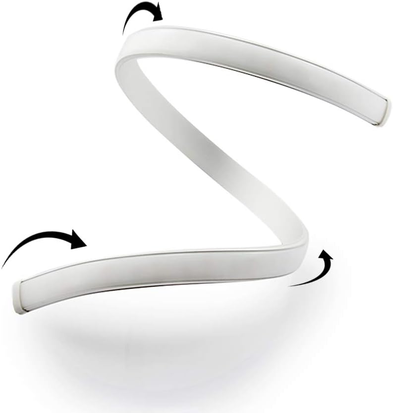 Profilés LED flexibles en aluminium en forme de U – Convient aux bandes LED de 1 à 12 mm | 1 mètre | Argent | Revêtement blanc laiteux | Avec accessoires d'installation | Lot de 6 | Stock local États-Unis/Royaume-Uni