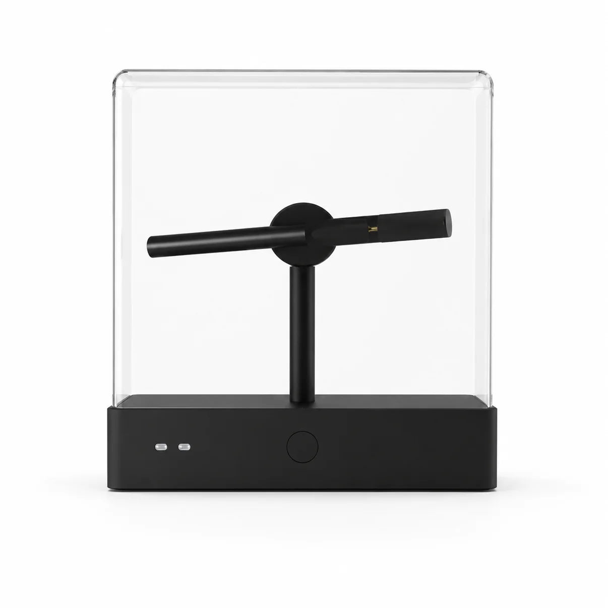 FL-AS Series 18.5cm to 28cm (7.3–11.0 inch) Small Size | 3D Hologram Fan LED Display | Flat Fan Asynchronous Control | Commercial Hologram Fan | Transparent Square Protective Housing with Built-in Battery | 2 Blades