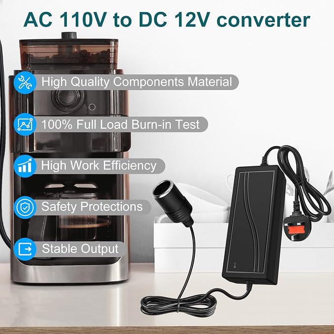 CE-zertifiziertes LED-Adapter-Netzteil für den Schreibtisch, 110–220 V AC auf 12 V/24 V/5 V DC