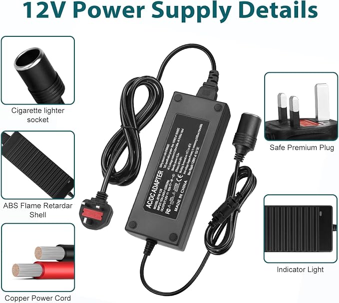 CE-zertifiziertes LED-Adapter-Netzteil für den Schreibtisch, 110–220 V AC auf 12 V/24 V/5 V DC
