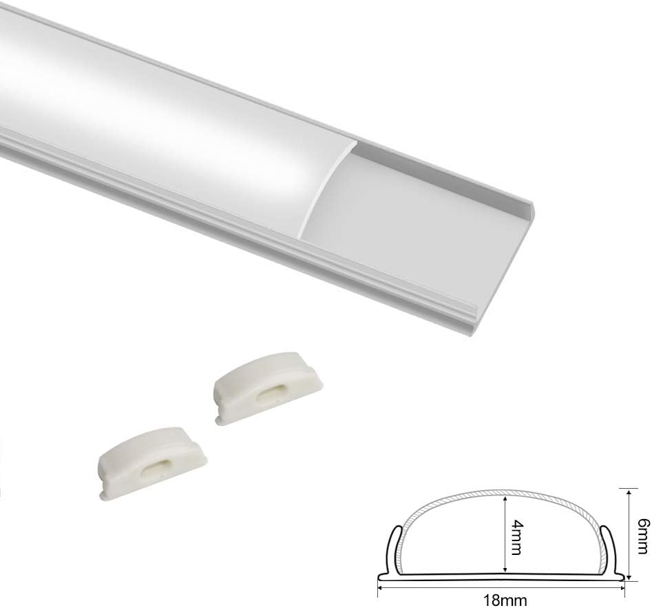 U-shape LED aluminum channel for shelves and cabinets