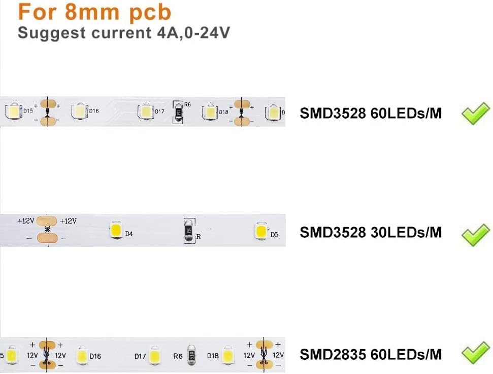 LED-Streifenverbinder – 8 mm 2-polige lötfreie Clips | Streifen zu Kabel / Streifen zu Streifen / DC-Adapter / L / T – Lagerbestand USA/UK