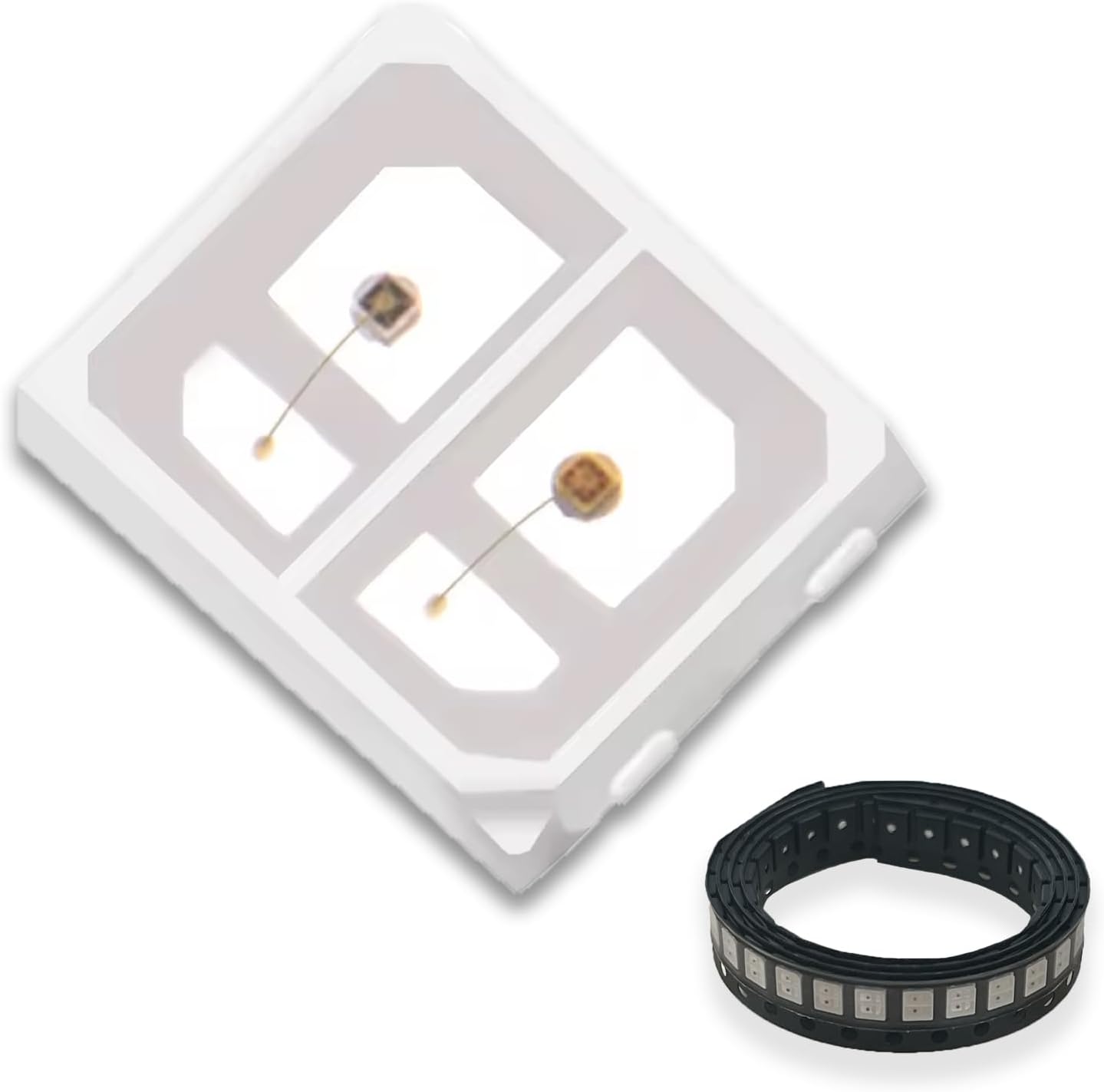 635 nm rote LED-Emitter – Packung mit 1000 / 4000 | 0,2 W / 0,5 W Golddraht SMD2835 / SMD5050 | Hochintensives sichtbares rotes Licht für Anzeigen und Beleuchtung 