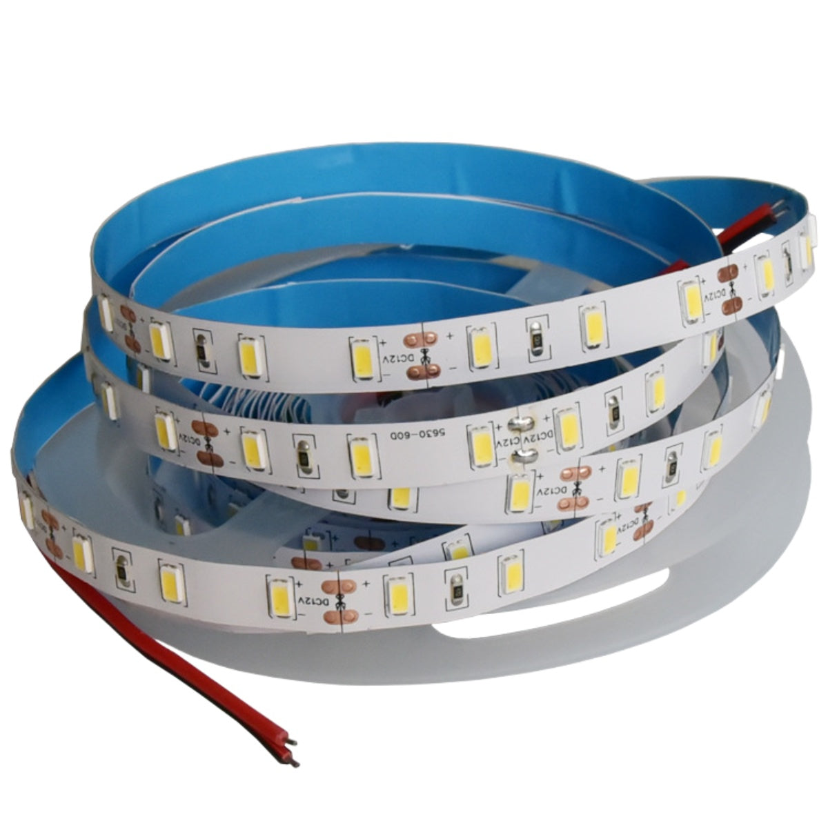 12 V dimmbare SAMSUNG SMD5630-300 flexible LED-Streifen, 60 LEDs pro Meter, 10 mm Breite, 1200 lm pro Meter