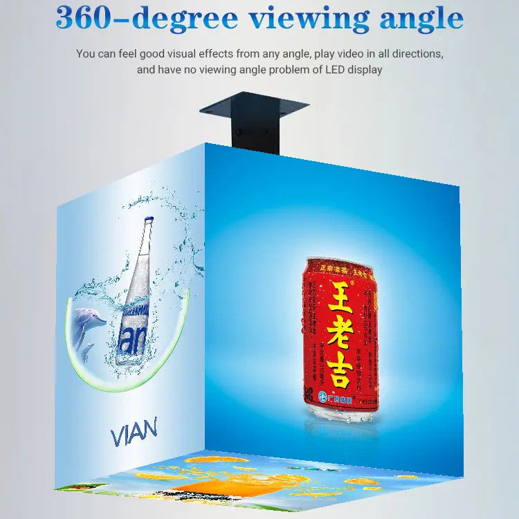 MC Series Multi-Option Magic Cubic LED Display – 320–640mm | P1.8 / P2.5 / P3.91 | 5/6-Face | Indoor & Outdoor | Display Cube for Retail & Events