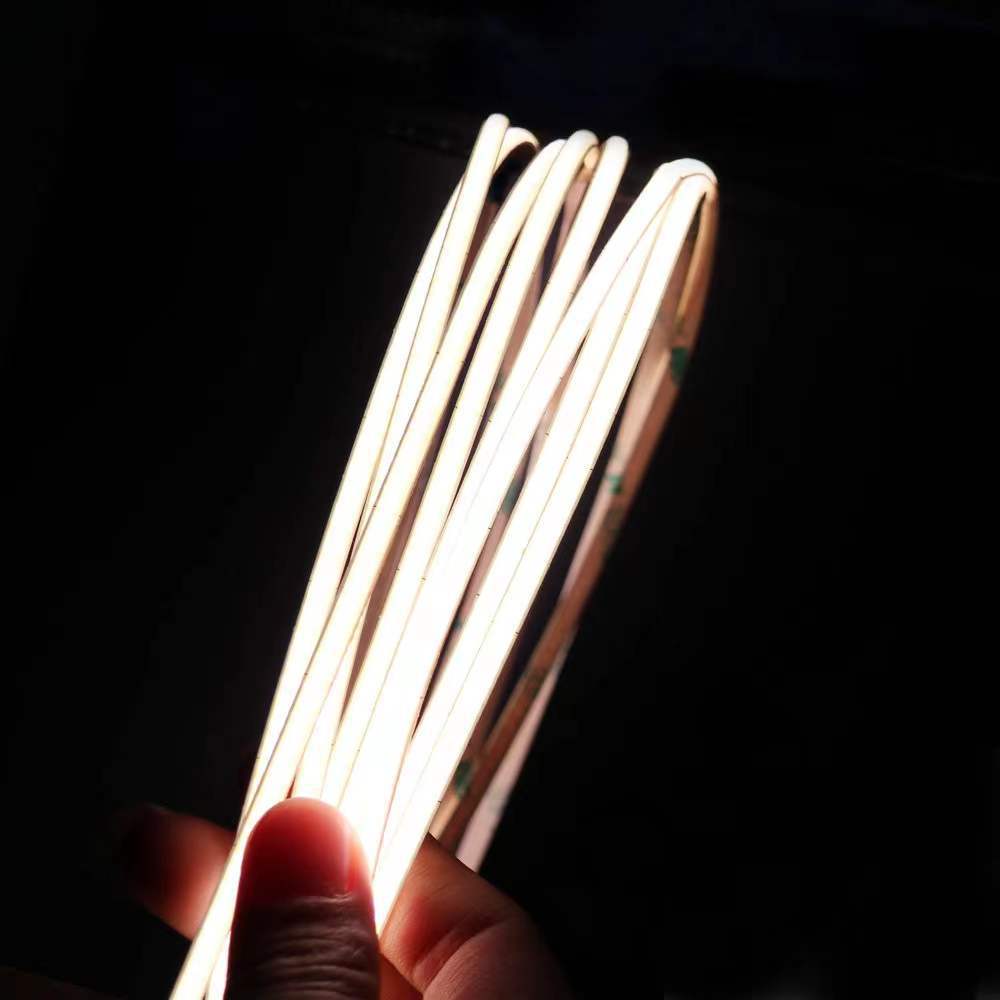 COB Flexible LED Strip Light - 12V / 24V | 400 LEDs/M | 3000K / 4000K / 6500K / Red / Blue / Green / Pink / Yellow | 5mm PCB | CRI 90+ | Dot-Free Continuous Lighting | Non-Waterproof | for Cabinets,Kitchen Office Lighting | 5/50M