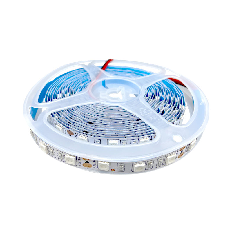 SMD5050 Single Color LED Strip Light – DC 12V | 60 LEDs/m | 10mm PCB |  High Brightness Low Voltage LED Tape | IP00 / IP67 | Red / Green / Blue / Yellow / Pink  | 5/50M