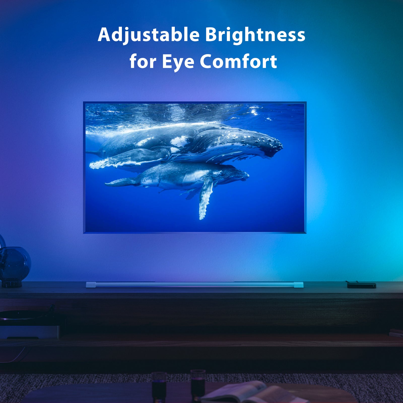 LightingWill CST1 TV LED Backlight - 9.8FT / 12.5FT / 16.4FT LED Backlight Strip for Gaming Room & Home Decoration