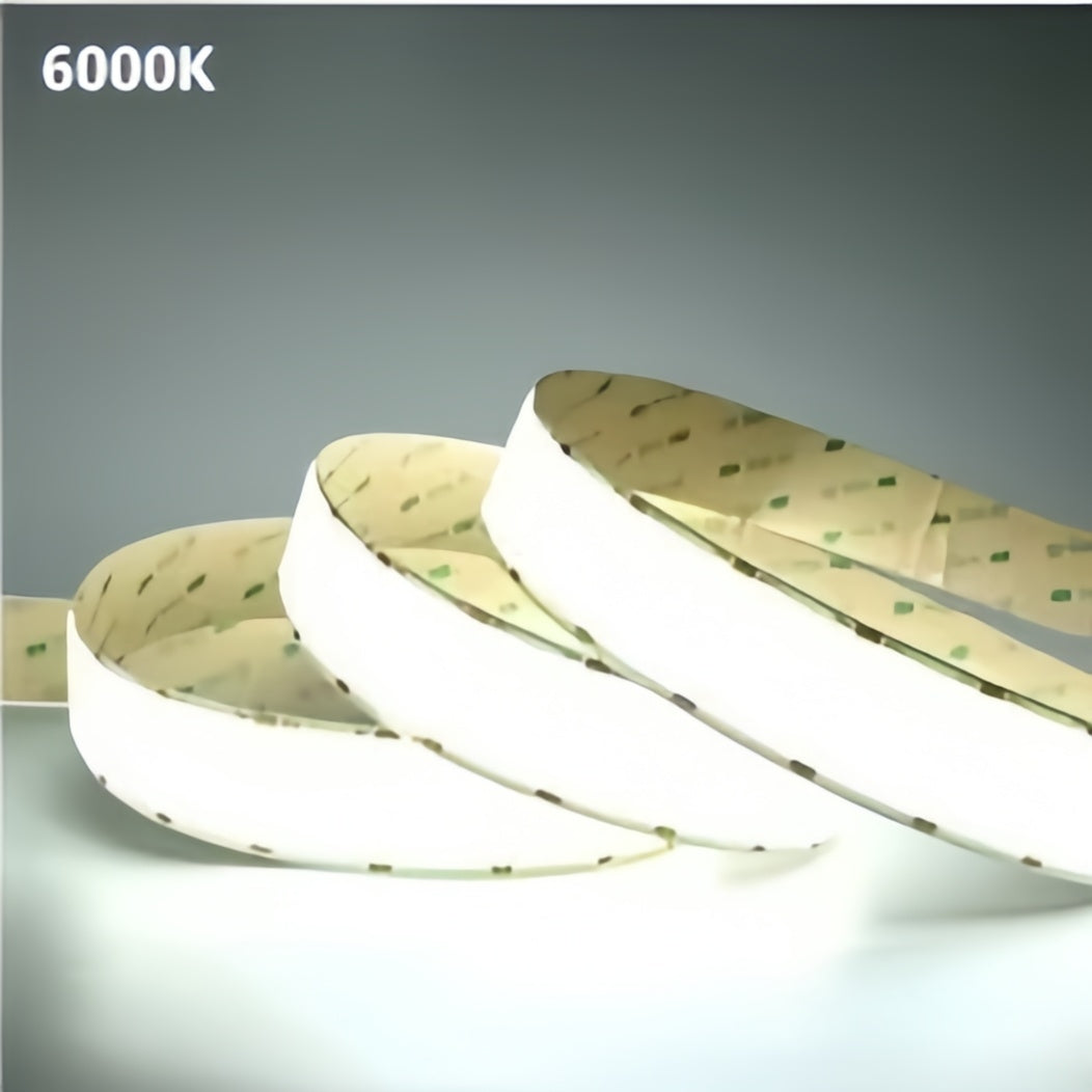 Five Row COB Flexible LED Strip Light- 24V | 1600 LEDs/M | 3000K / 4000K / 6500K | 30mm PCB | CRI 90+ | Dot-Free Continuous Lighting | Non-Waterproof | for Cabinets,Kitchen Office Lighting | 5/50M