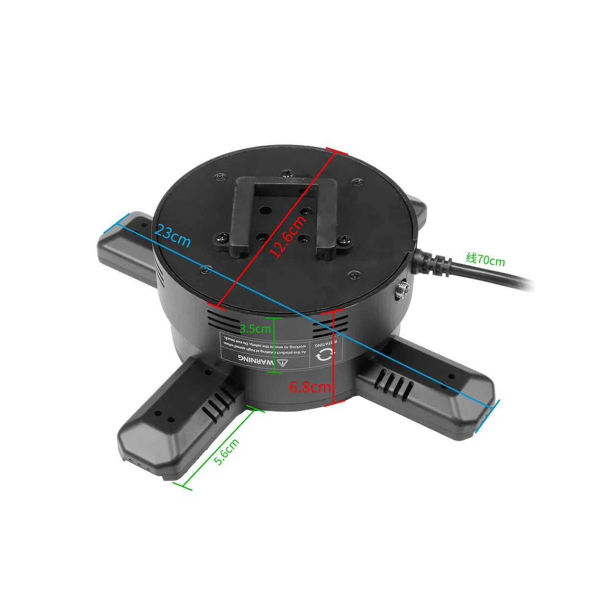 FL-SY Series 65cm to 100cm (25.6–39.4 inch) Medium Size | 3D Hologram Fan LED Display | Flat Fan Synchronous Control | Holographic Advertising Fan | Fan Only / Fan with Tripod Floor Stand / Ceiling Mount | 4 Blades, Power Adapter Included